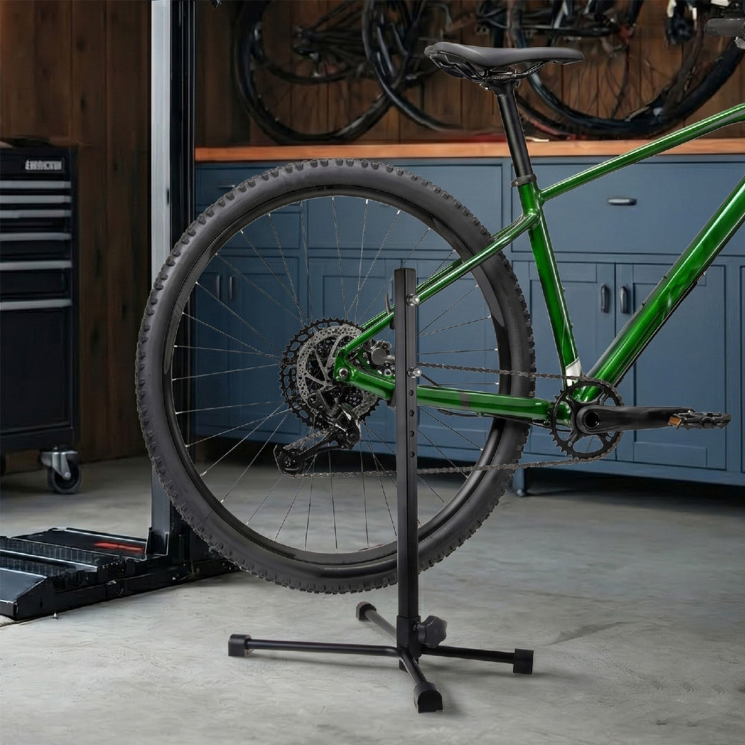 Maclean Bicycle Service Floor Mount Steel Adjustable Height 20kg MTB Bikes Wheels up to 27.5"