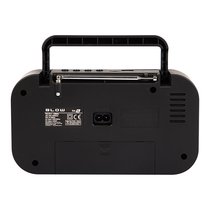 Blow Portable analog AM/FM radio RA6 battery and mains power