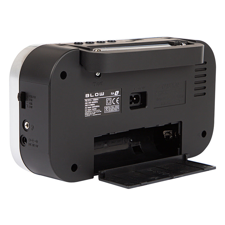 Blow Portable analog AM/FM radio RA6 battery and mains power