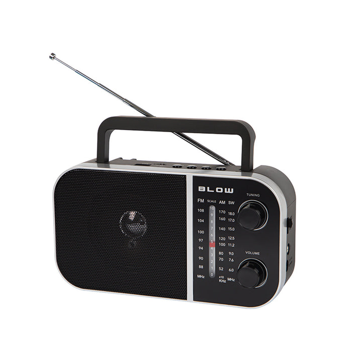 Blow Portable analog AM/FM radio RA6 battery and mains power