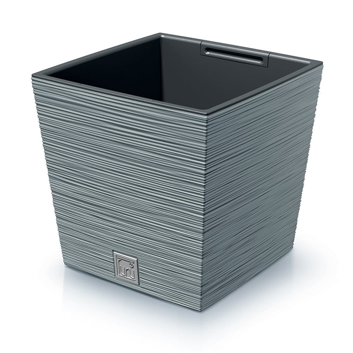 Prosperplast Furu Square Low insert flower pot DFS300-422U - color concrete (gray)