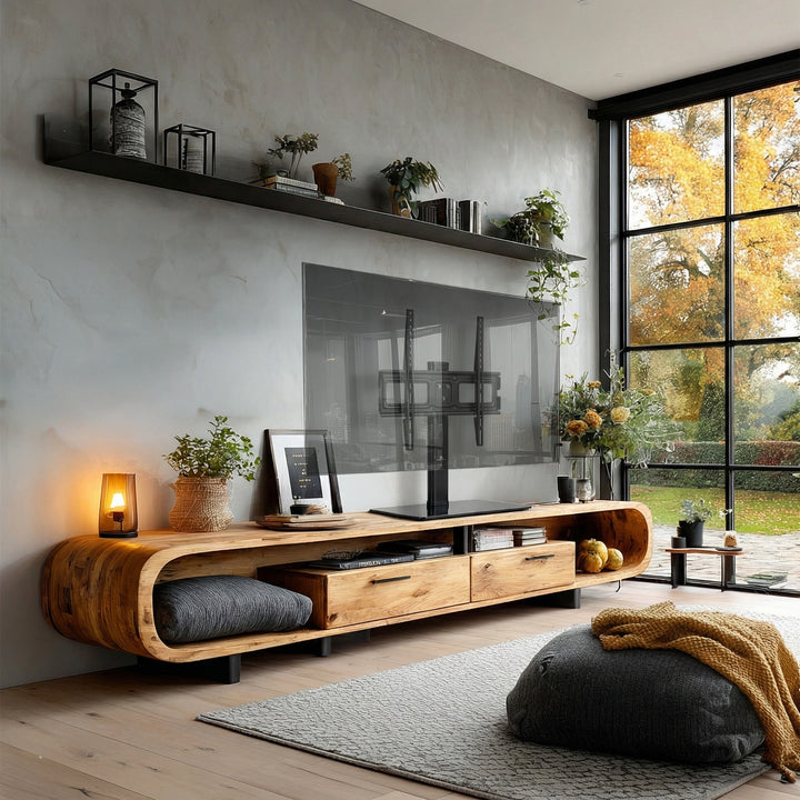 Maclean MC-450 Soporte de TV Universal para Mueble RTV Soporte máx. 40 kg, máx. VESA 400x400 Televisores de 32-65"