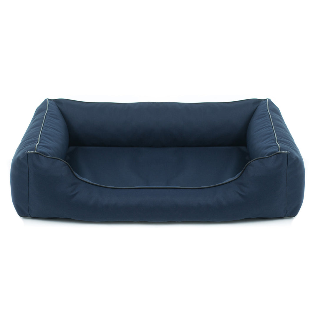 Mestizo Valencia Orthopedic Orthopedic Pet Bed Dog Basket Pet Bed Dog Sofa Cover Waterproof Polyester Fabric Cordura Outside Size: 80 x 60cm / Inside Size: 40x56cm Navy/Black