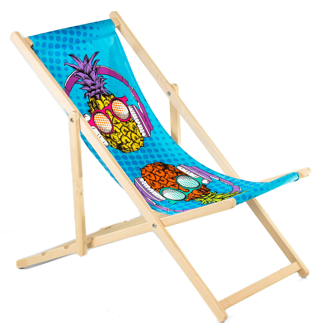 5x GreenBlue GB183 Classic Beechwood Lounger with your own imprint