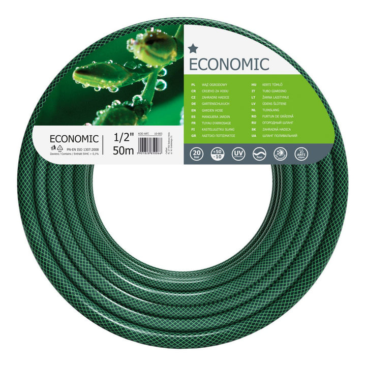 Cellfast garden set, Economic 1/2'' 50 m hose, Aluplus 1/2'' 60 m cart