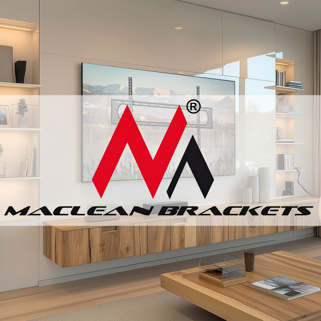 Maclean-Halterung für TV max. VESA 900x600, 60-120", 120kg, schwarz, MC-750N