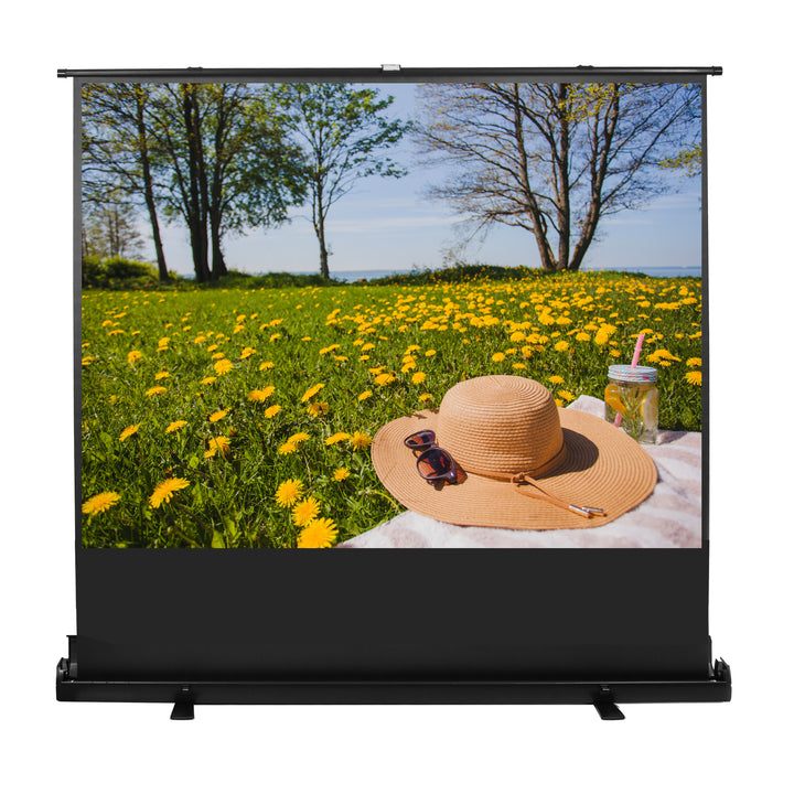 Écran de projection portable Maclean, compact, sur pied, 86 pouces, format 4:3, MC-963