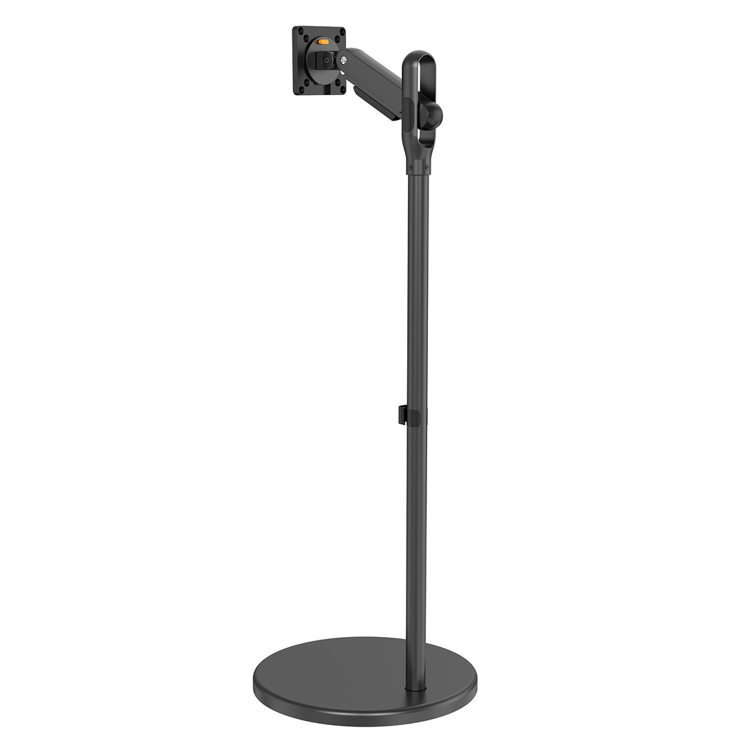 Maclean MC-970B Mobile Monitor or TV Floor Stand, Casters, Gas Spring, 17"-35", 2-10kg, Black, VESA standard: 75x75, 100x100 mm