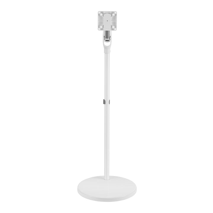 Maclean MC-970W Soporte de suelo para monitor/TV móvil, resorte de gas, 17"-35", 2-10kg, Color blanco