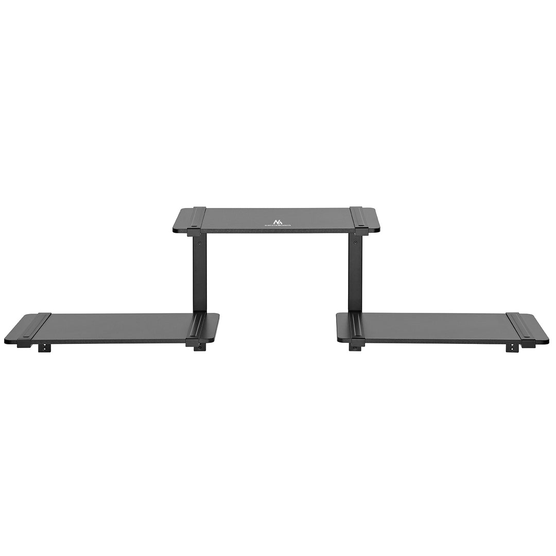 Maclean MC-974 Three-level Modular Shelves, Wall Floating Shelves, Storage, 30kg max