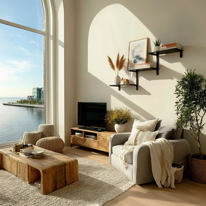 Etagères modulaires Maclean à trois niveaux, 30kg max, MC-974