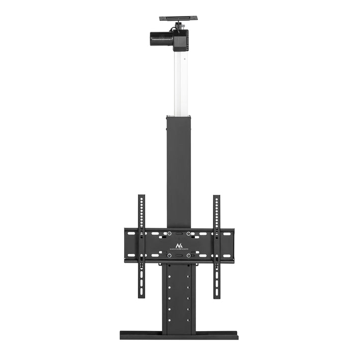 Maclean MC-976 Motorized Floor &amp; Ceiling TV Lift 50kg Cabinet Electric TV Holder Mount 32''-55''' VESA 400x400 Remote Control