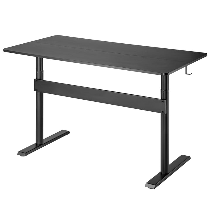 Ergo Office ER-453 Escritorio con tablero 140x68cm, Muelle de gas, Regulable en altura, Escritorio para trabajar de pie o sentado, Altura máxima 115cm