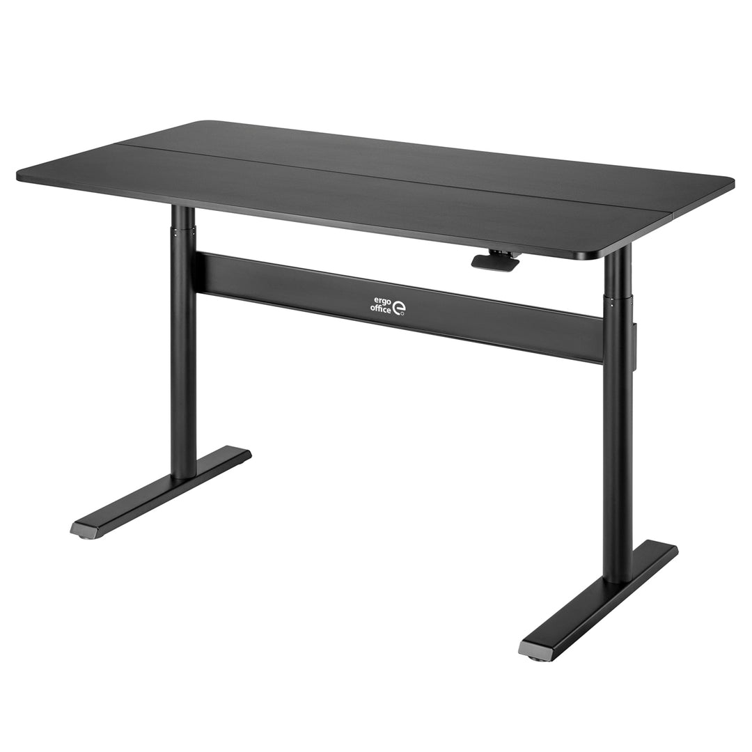 Ergo Office ER-453 Escritorio con tablero 140x68cm, Muelle de gas, Regulable en altura, Escritorio para trabajar de pie o sentado, Altura máxima 115cm