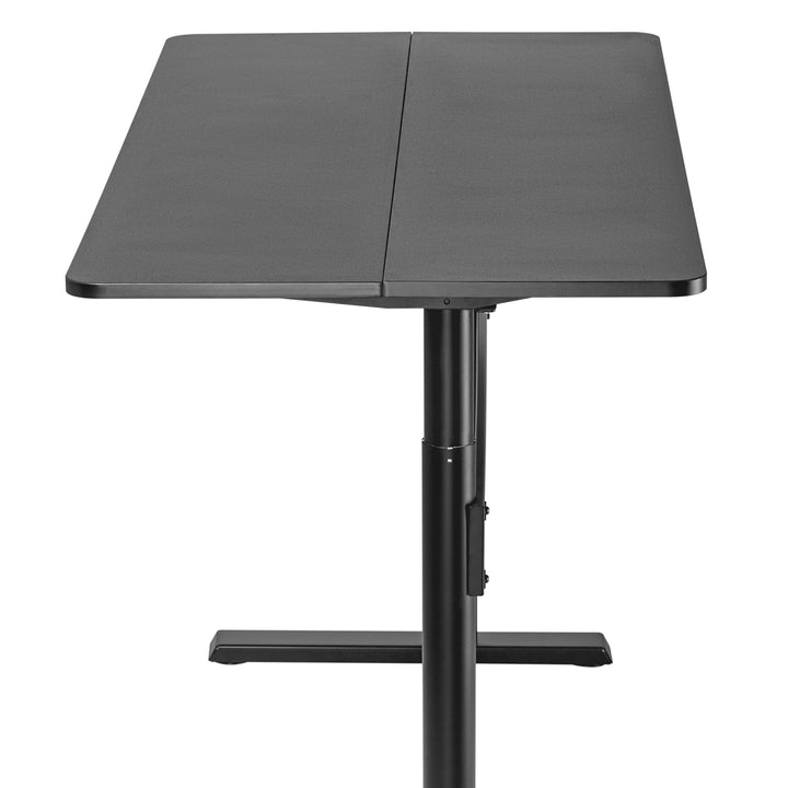 Schreibtisch mit Tischplatte 140x68cm Ergo Office, Gasfeder, höhenverstellbar, für stehendes und sitzendes Arbeiten, max Höhe 115cm, ER-453