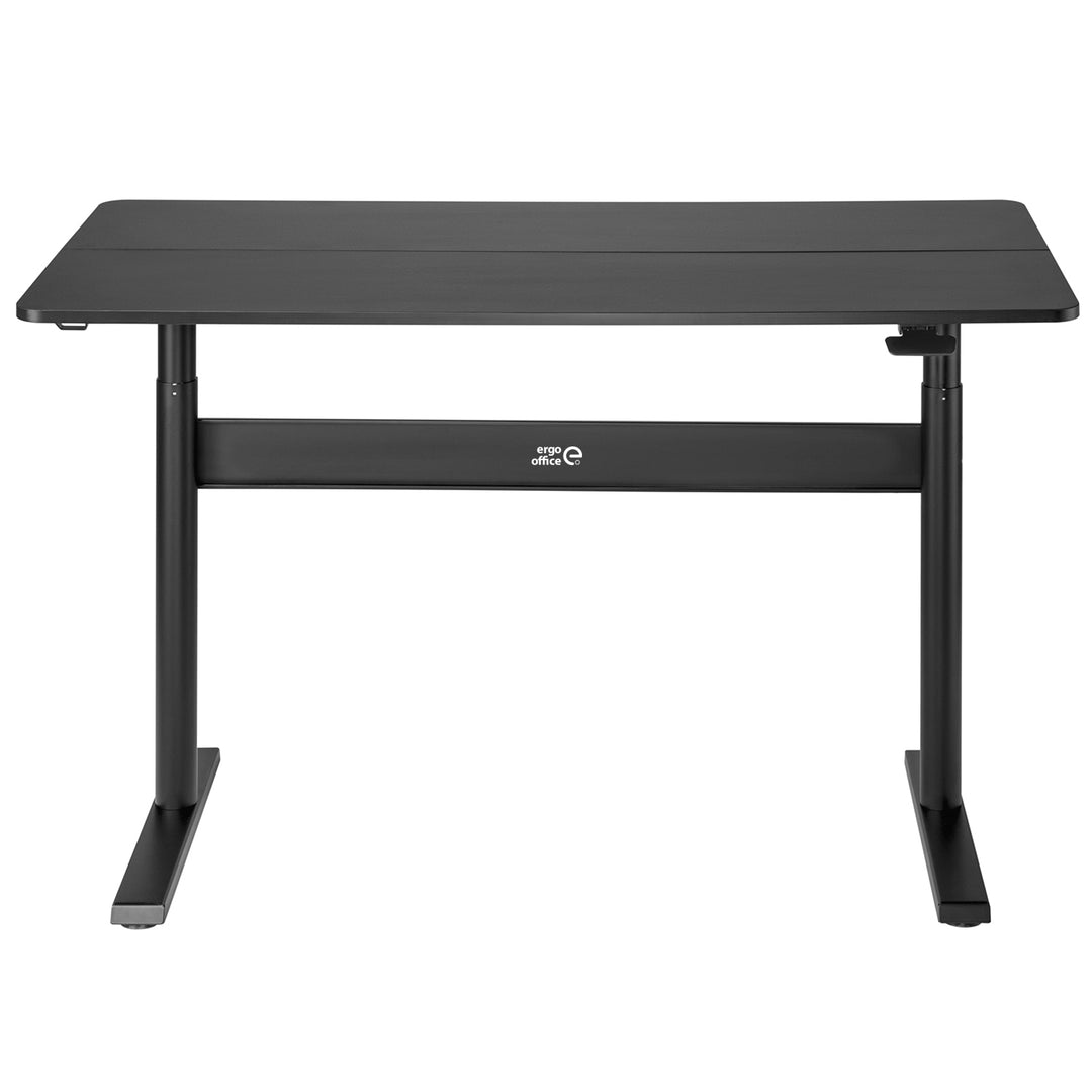 Ergo Office ER-453 Escritorio con tablero 140x68cm, Muelle de gas, Regulable en altura, Escritorio para trabajar de pie o sentado, Altura máxima 115cm