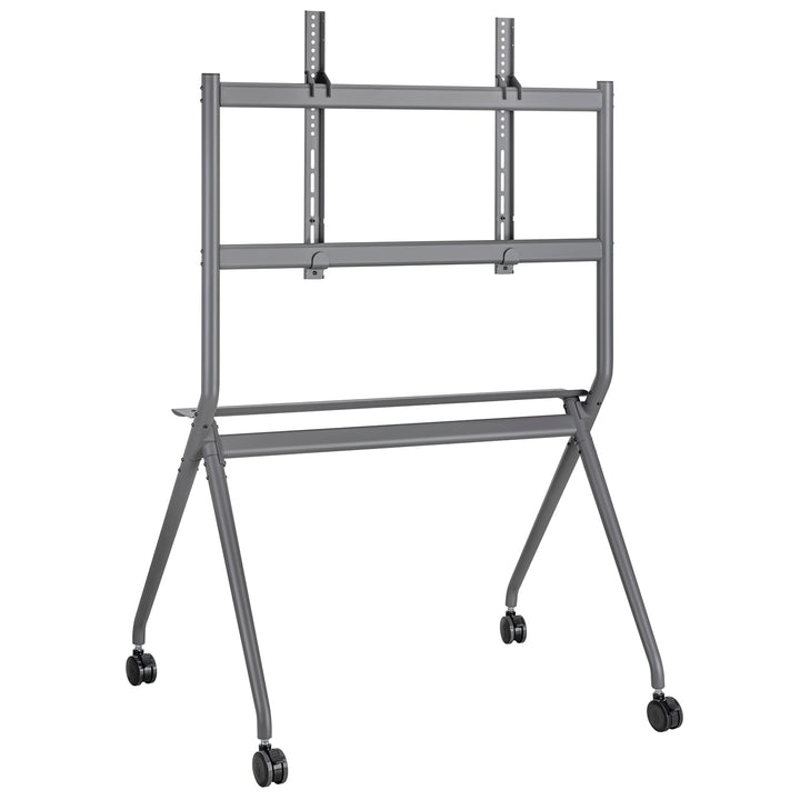 Maclean MC-977 Mobile TV Floor Stand for TVs 50"-86", 120kg, Built-in shelf, Casters