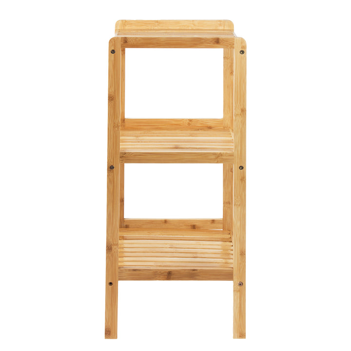 GreenBlue GB321 Bathroom Bamboo Storage Rack - 3 Shelves Cabinet Towel Accessories 370x330x780mm ECO-Friendly