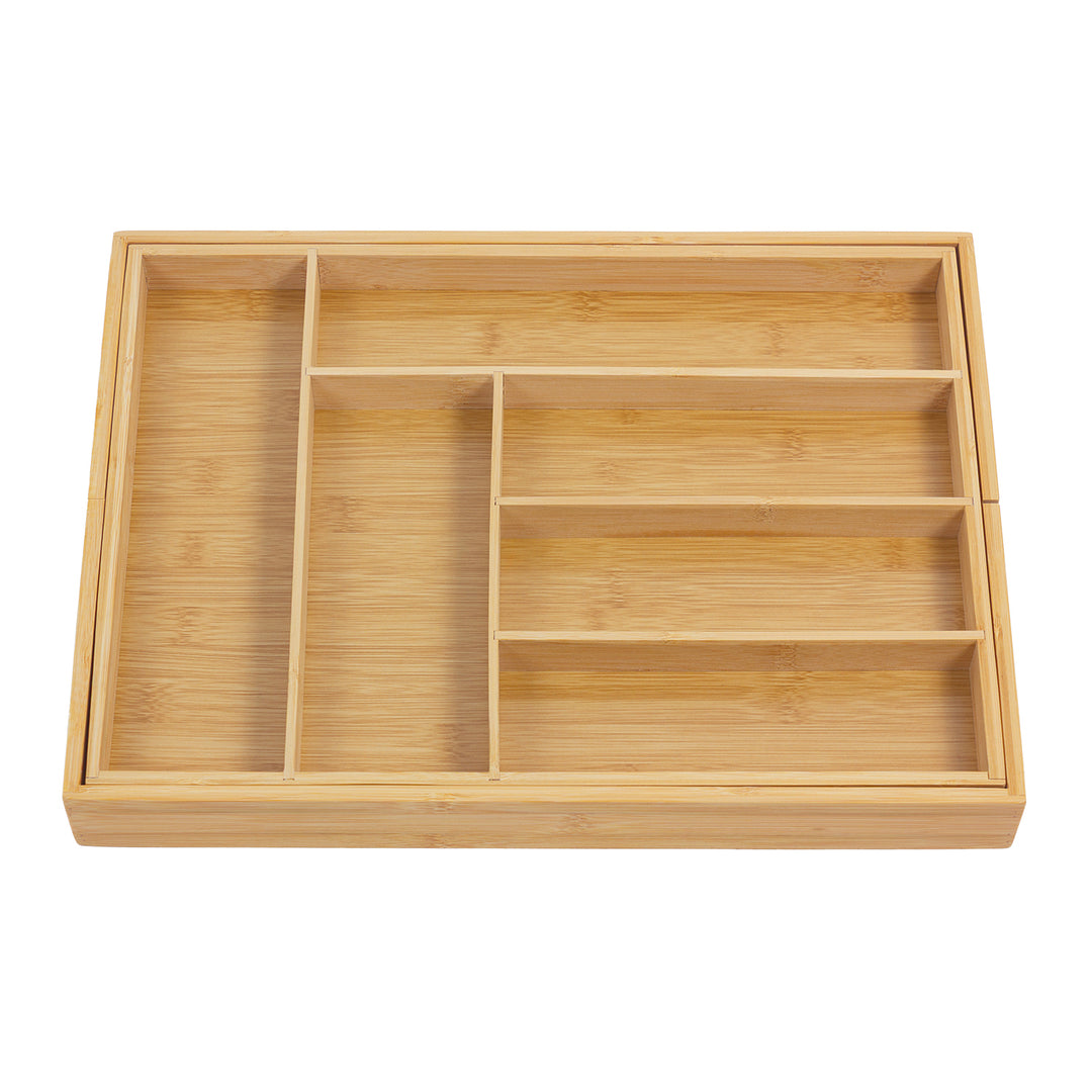 GreenBlue extendable bamboo cutlery organizer, 325-500x430x45mm, GB379