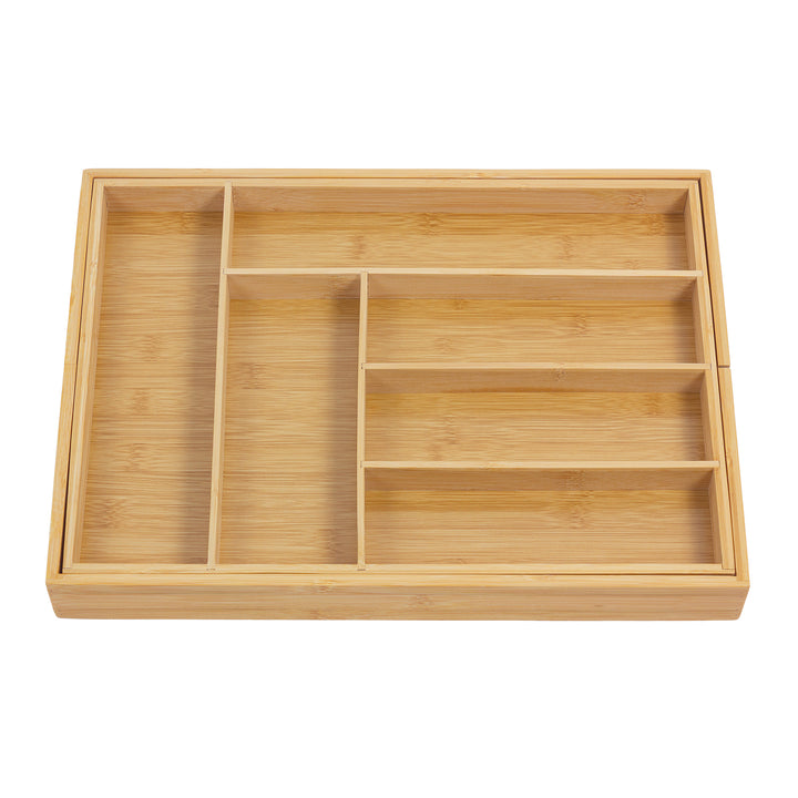 GreenBlue extendable bamboo cutlery organizer, 325-500x430x45mm, GB379