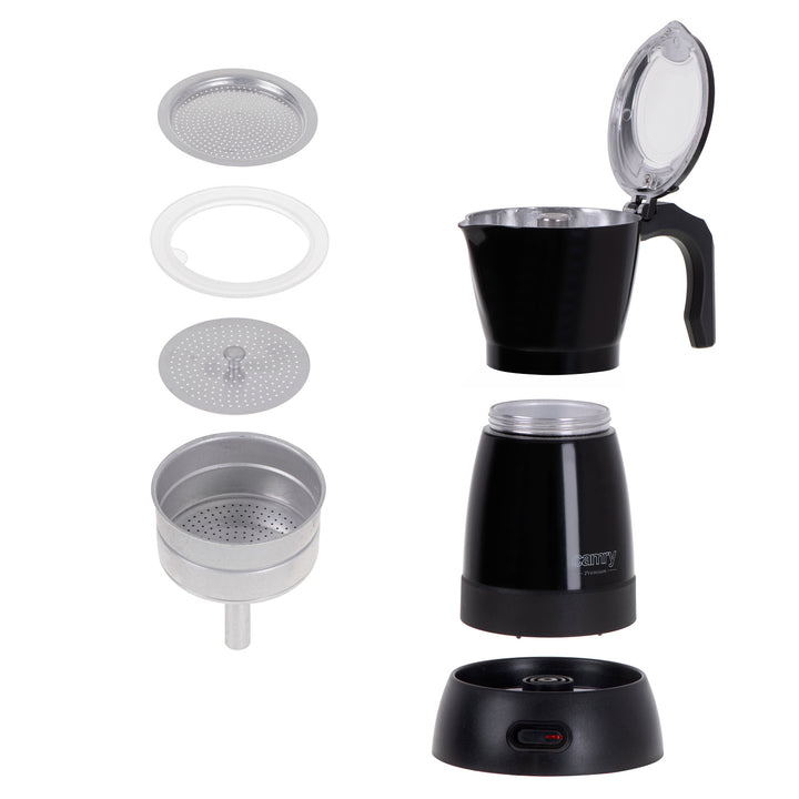 Moka Camry CR 4415B Machine à café électrique 300ml pour 6 tasses d'espresso