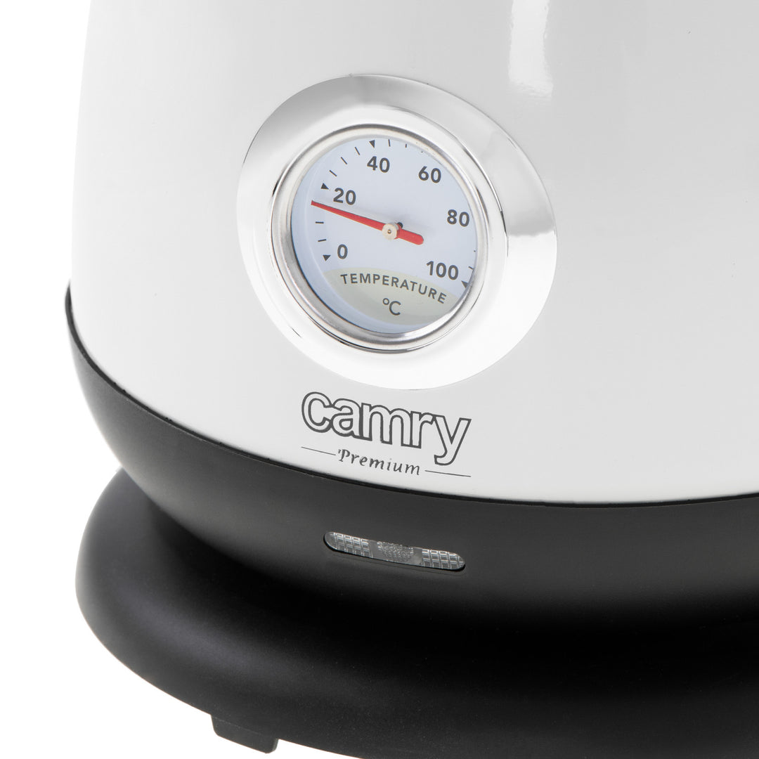 Camry electric kettle, cordless, with thermometer, 1.7L, 2200W, CR 1344