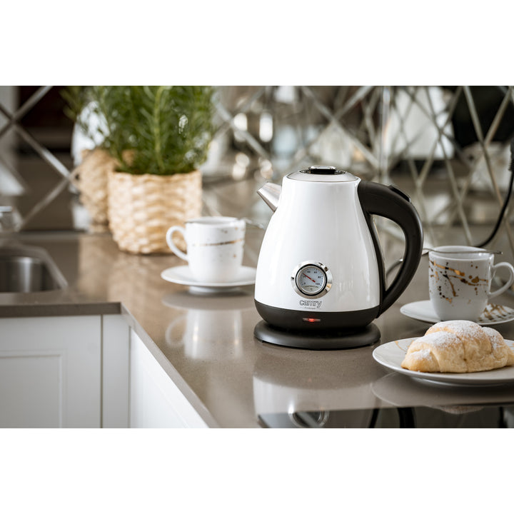 Camry electric kettle, cordless, with thermometer, 1.7L, 2200W, CR 1344