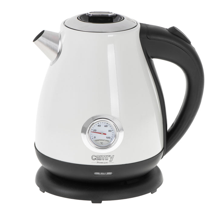 Camry electric kettle, cordless, with thermometer, 1.7L, 2200W, CR 1344