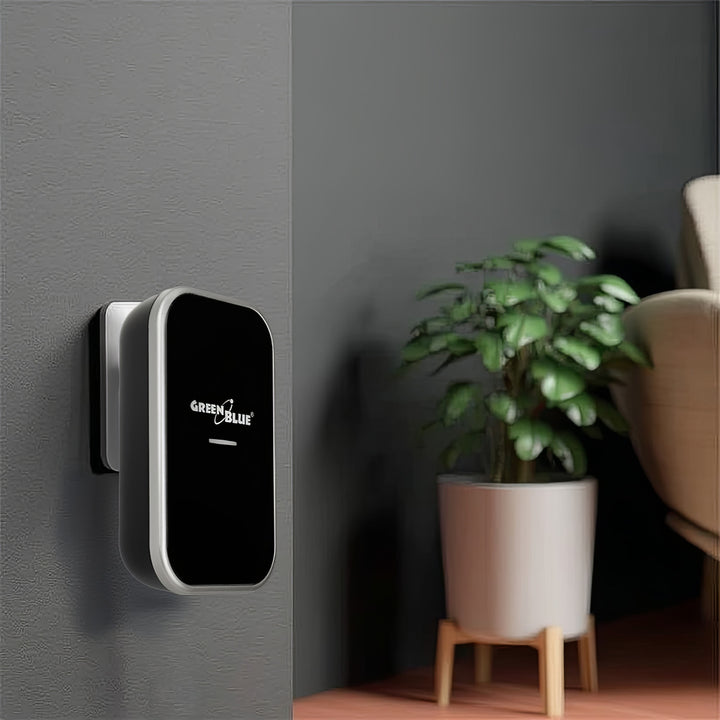 GreenBlue - Deurbel - kinetische / batterijloze / draadloze - 38 melodieën - bereik tot 200m, IP44, GB157 B - Zwart