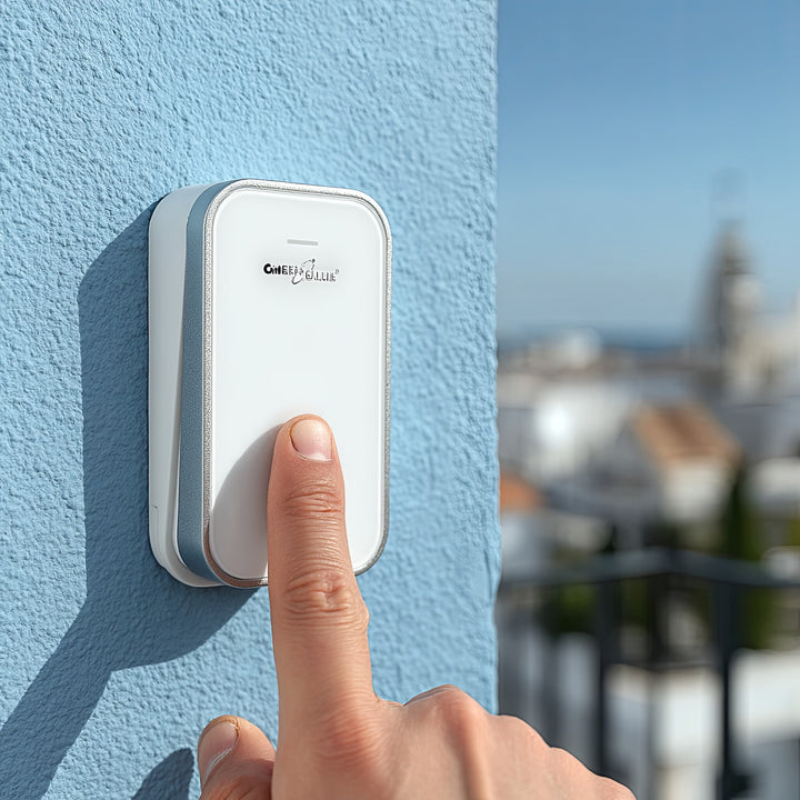 GreenBlue - Deurbel - kinetische / batterijloze / draadloze - 38 melodieën - bereik tot 200m, IP44 - Wit