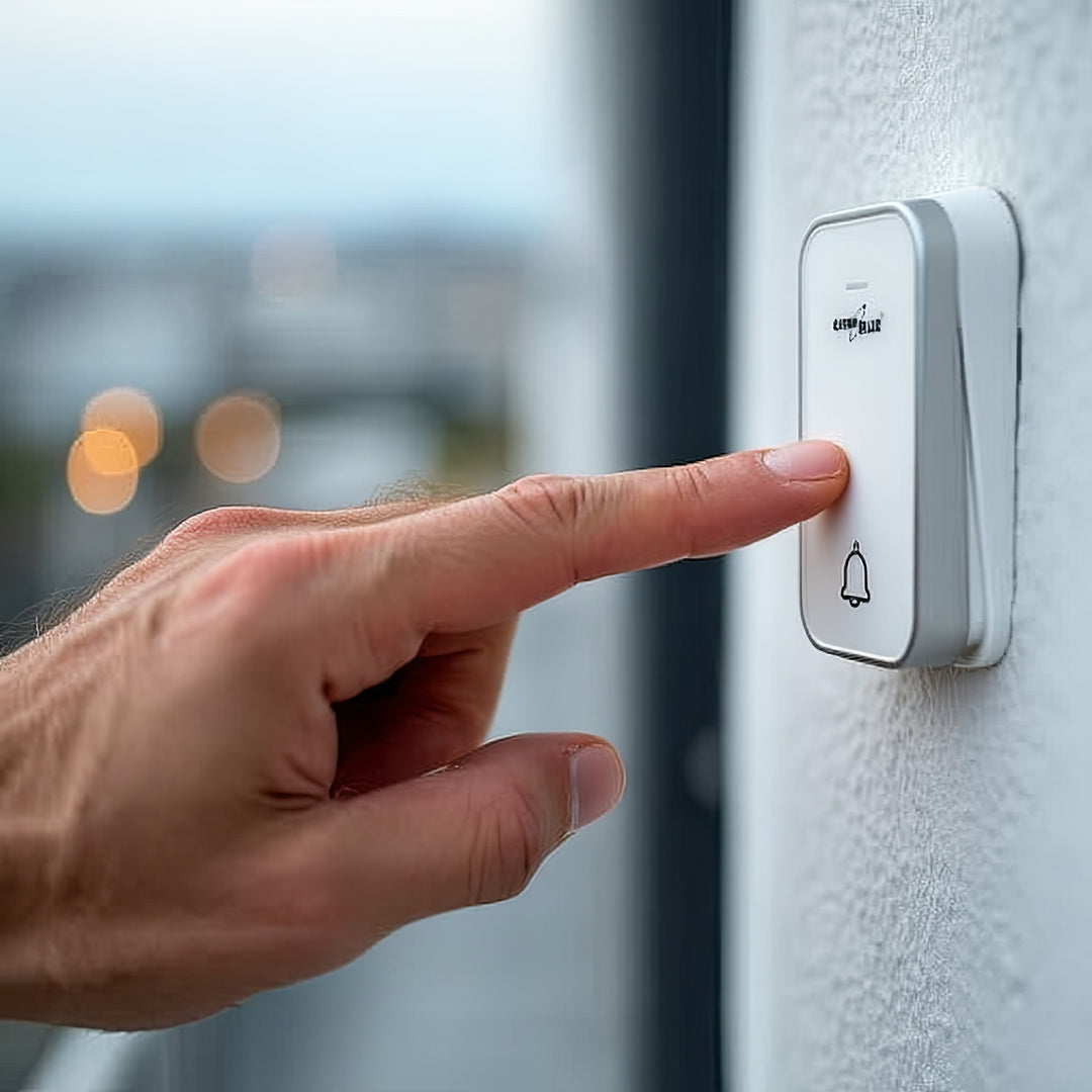 GreenBlue - Deurbel - kinetische / batterijloze / draadloze - 38 melodieën - bereik tot 200m, IP44 - Wit