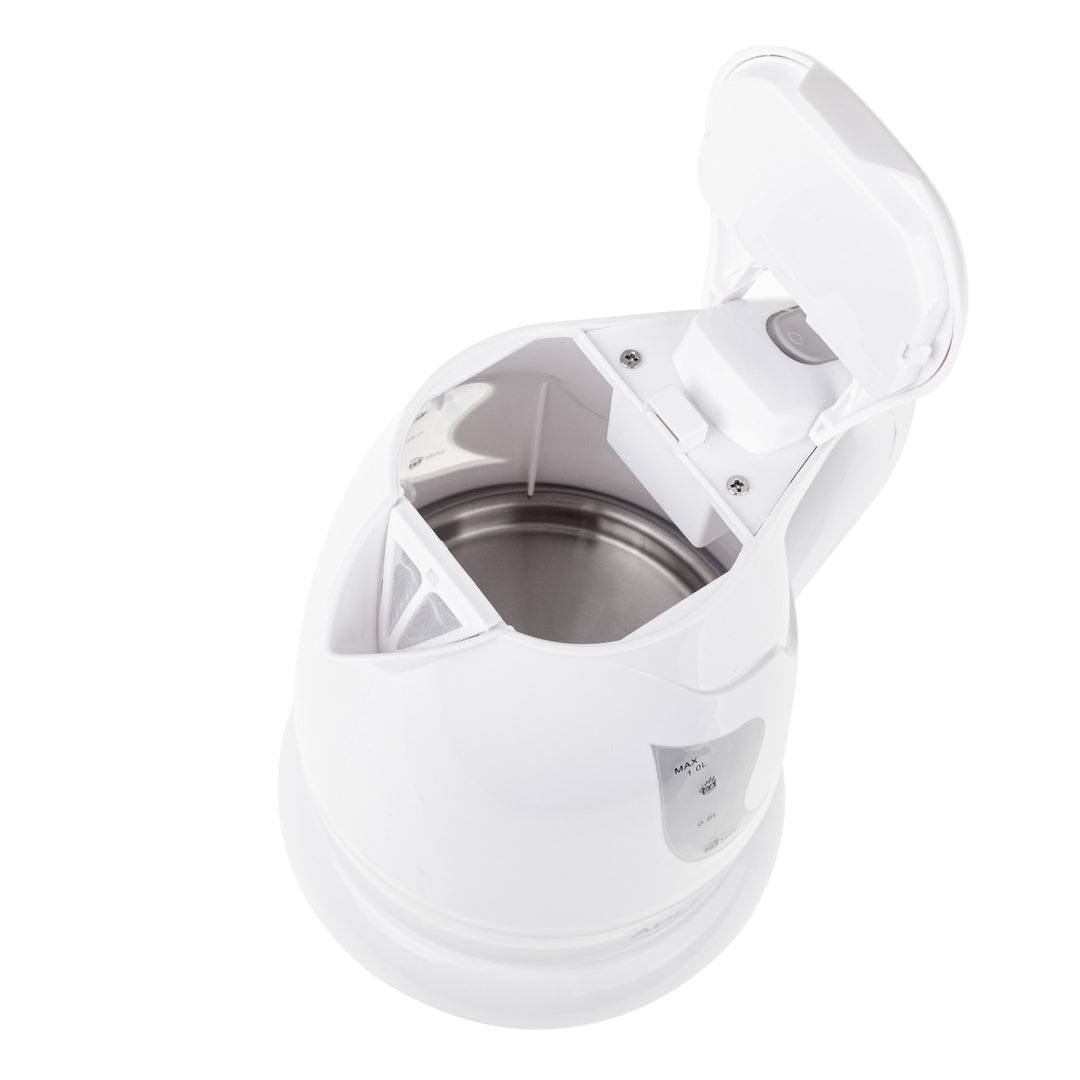 Adler cordless kettle, 850W, 1L, white, AD 08 w