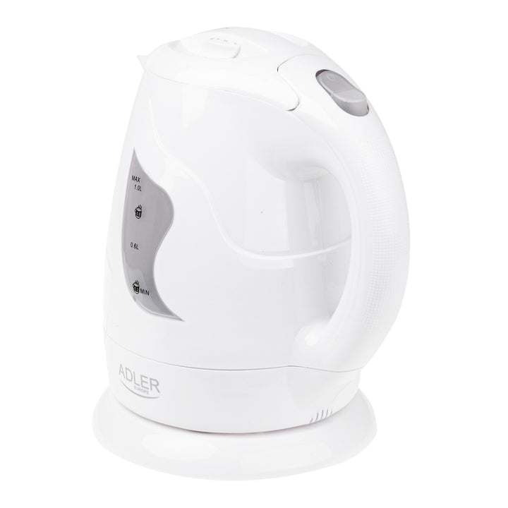 Adler cordless kettle, 850W, 1L, white, AD 08 w