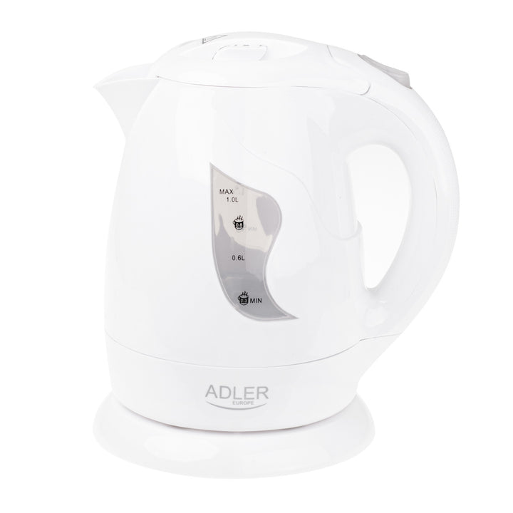 Adler cordless kettle, 850W, 1L, white, AD 08 w