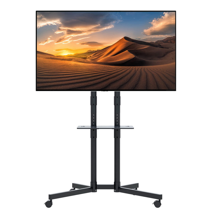 Maclean MC-951 Soporte Profesional con Ruedas, Soporte de Pedestal Móvil Apto para Televisores/Pantallas de 32" a 70" hasta 40 kg máximo VESA 600x400, Soporte Universal para TV