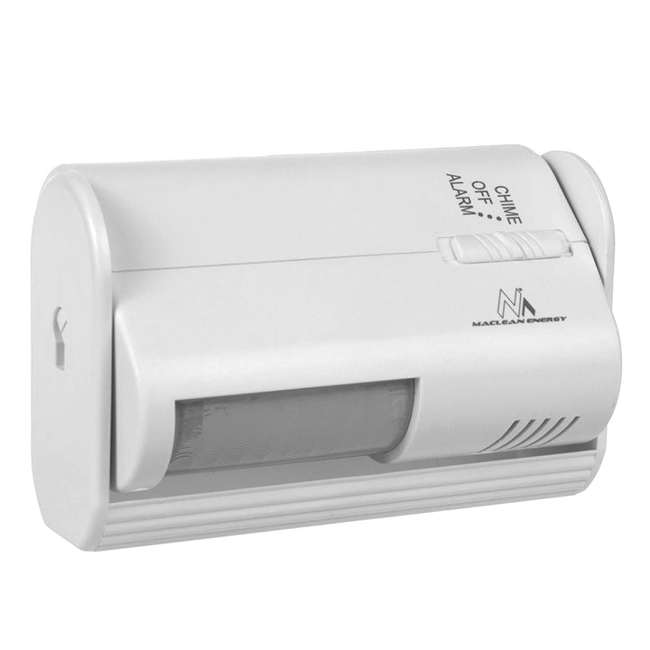 Maclean Wireless Entry Indicator, PIR sensor, range 8m, powered by 9V DC battery, volume over 70dB, MCE311 W