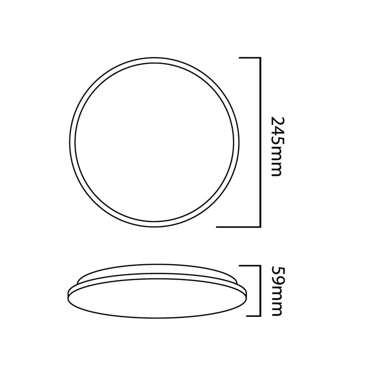 Maclean LED-Sensor-Deckenleuchte, Mikrowellensensor 5,8GHz, 4000K, 12W, 950lm, IP44, MCE347