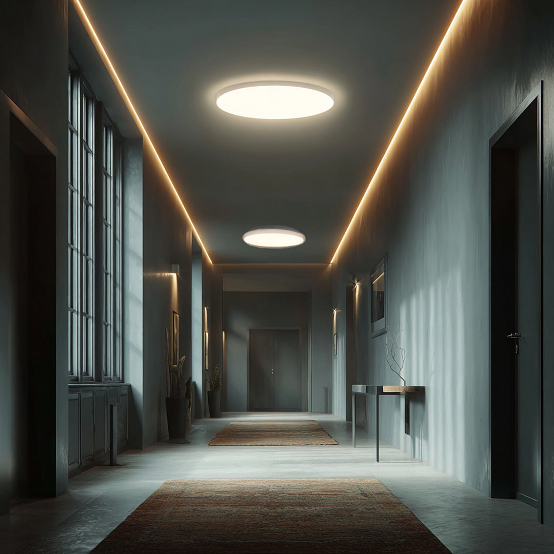 Maclean LED-Sensor-Deckenleuchte, Mikrowellensensor 5,8GHz, 4000K, 12W, 950lm, IP44, MCE347