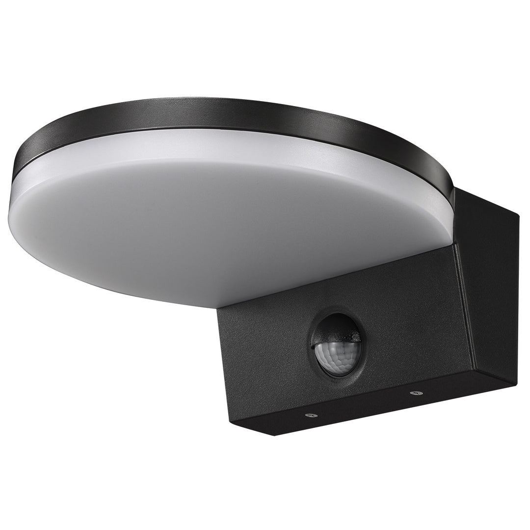 Maclean MCE344 B Lámpara LED con sensor de movimiento, sensor de movimiento PIR, negro, 15W, IP65, 1560lm, blanco neutro (4000K)