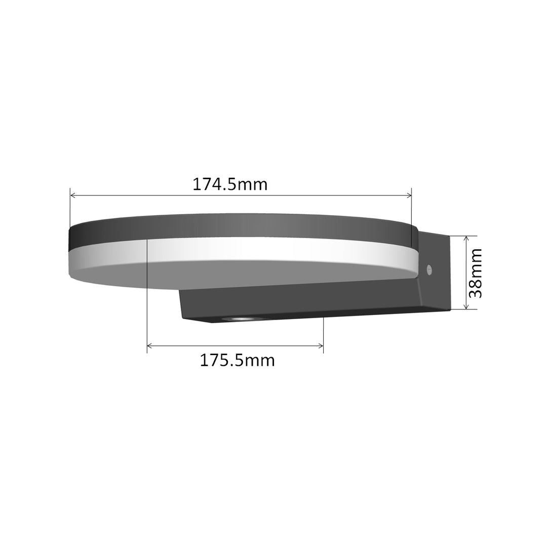 Maclean MCE346 W Lámpara LED, blanca, 15W, IP65, 1300lm, blanco neutro (4000K)