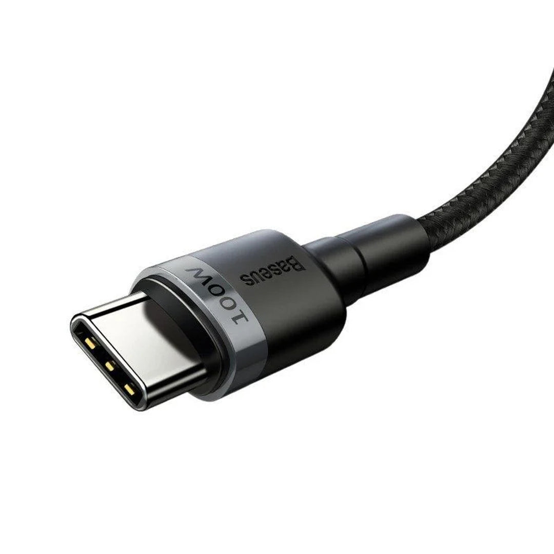 Cable USB-C PD 2.0 200cm Baseus Cafule CATKLF-ALG1 Quick Charge 3.0 5A con soporte de carga rápida de 100W