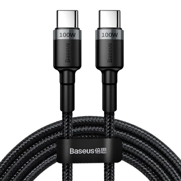 Cable USB-C PD 2.0 200cm Baseus Cafule CATKLF-ALG1 Quick Charge 3.0 5A con soporte de carga rápida de 100W