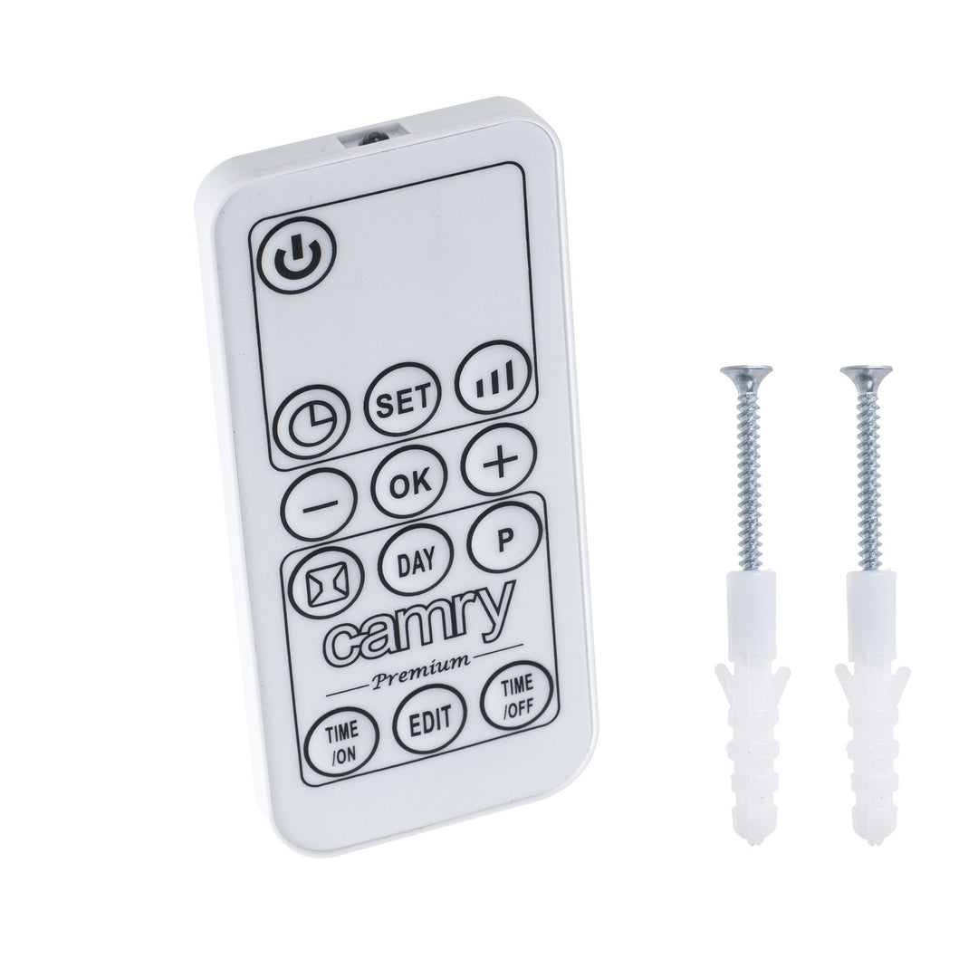 Camry bathroom heater, power 2000W, 2 heating levels, LCD display, remote control, CR 7747