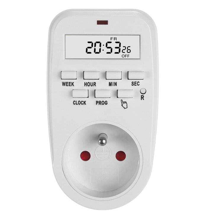 GreenBlue GB362 E Timer Switch - Digital Timer, Max. Load 16A, IP20, European Plug