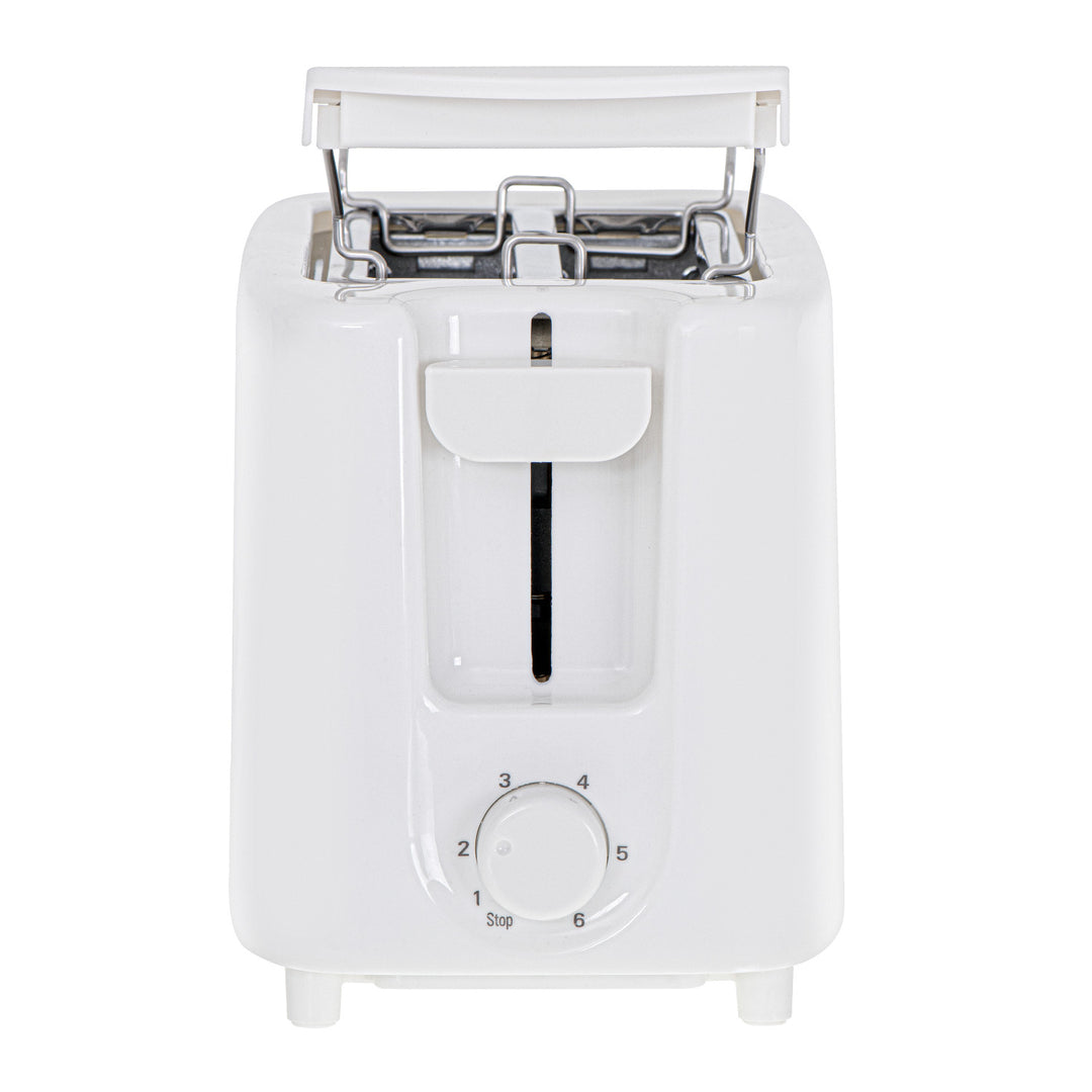 Tostadora Adler, 6 niveles de regulación, rejilla para panecillos, 900W, blanca, AD 3223