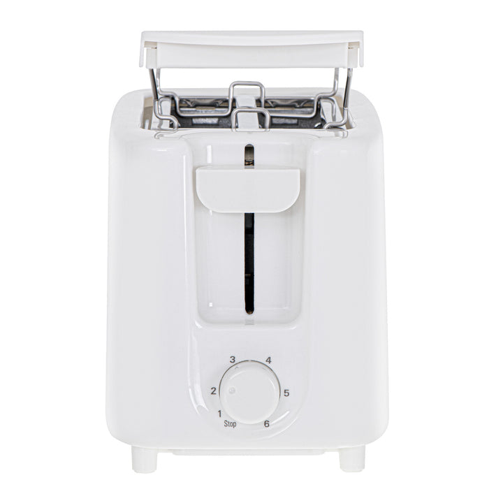 Tostadora Adler, 6 niveles de regulación, rejilla para panecillos, 900W, blanca, AD 3223