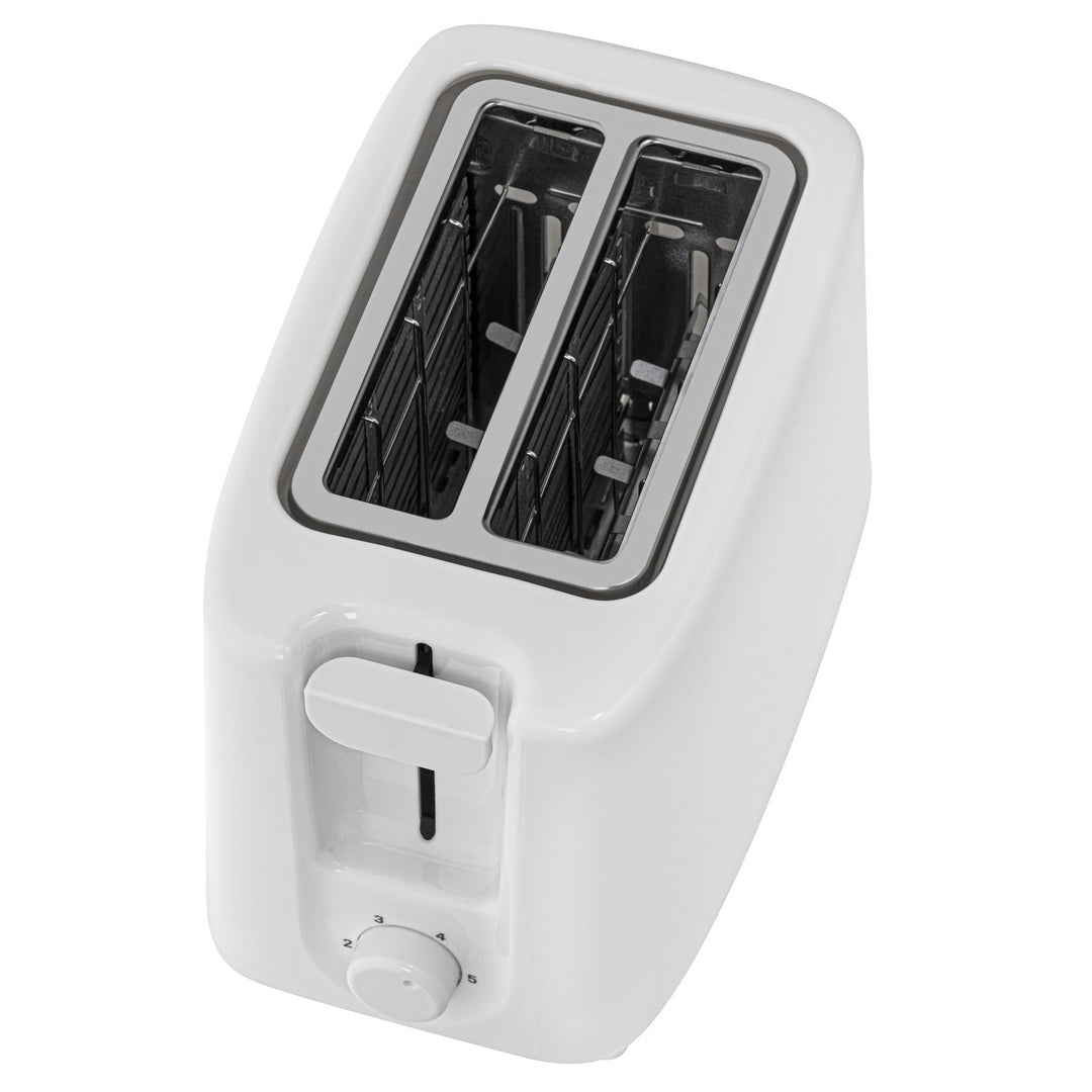 Tostadora Adler, 6 niveles de regulación, rejilla para panecillos, 900W, blanca, AD 3223
