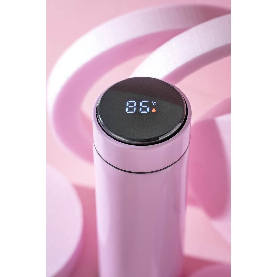 Adler thermos flask, LED touch display, capacity 473 ml, pink, AD 4506