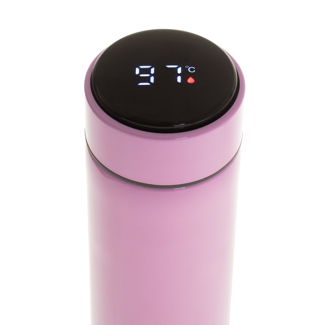 Adler thermos flask, LED touch display, capacity 473 ml, pink, AD 4506