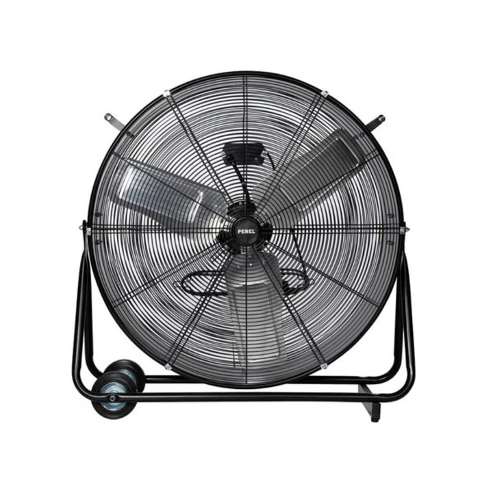 Perel Ventilador de suelo, metal, altura regulable, grande, 75 cm, Color negro